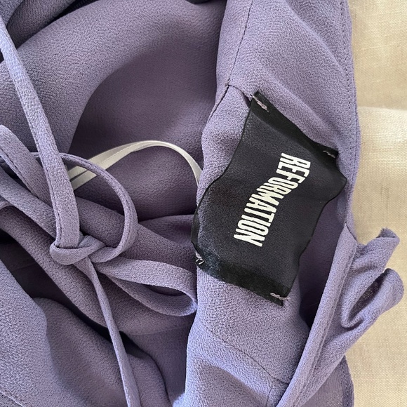 Purple Reformation Mini Dress - Picture 3 of 3